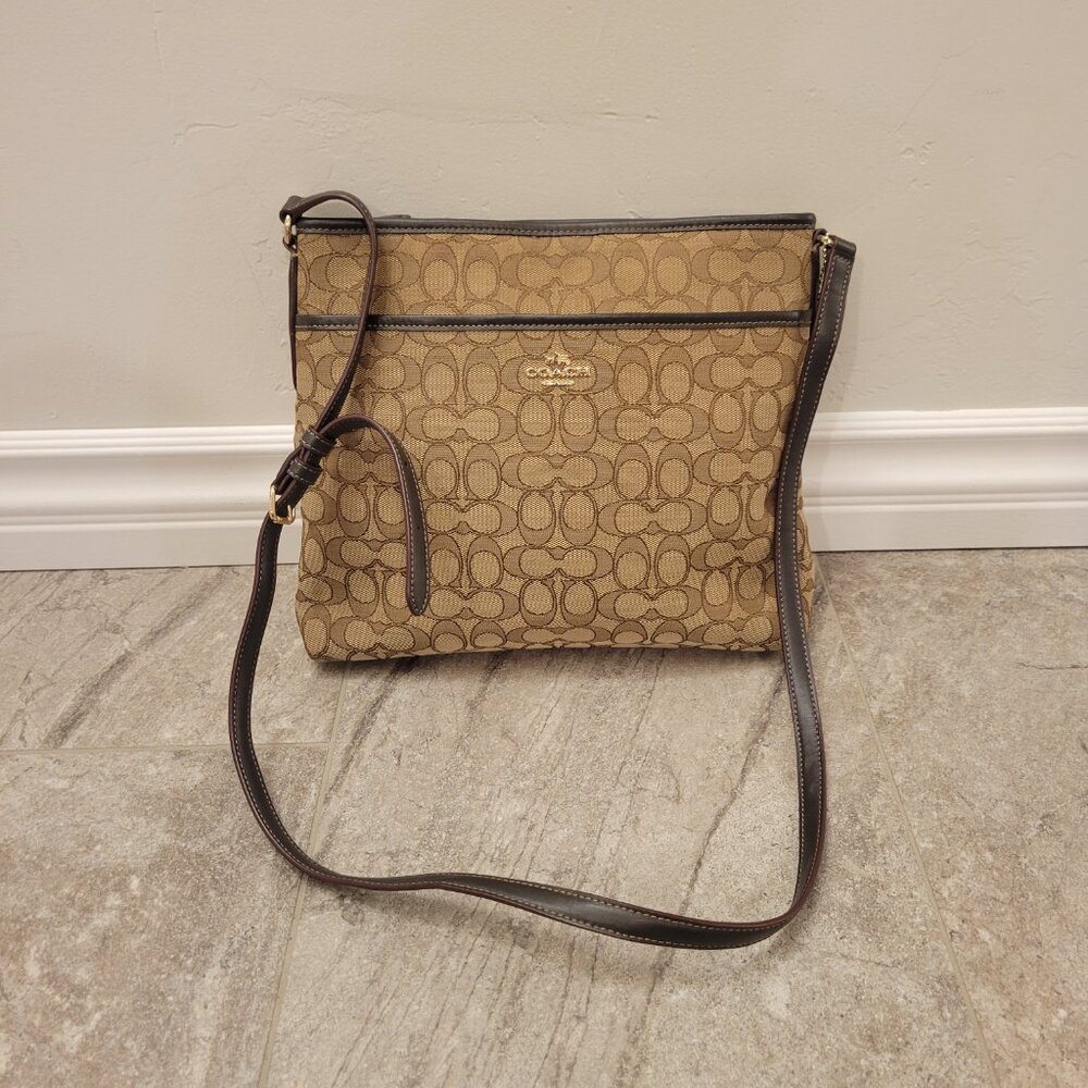 Coach Rowan File Bag In Signature Canvas Handbag … - image 1